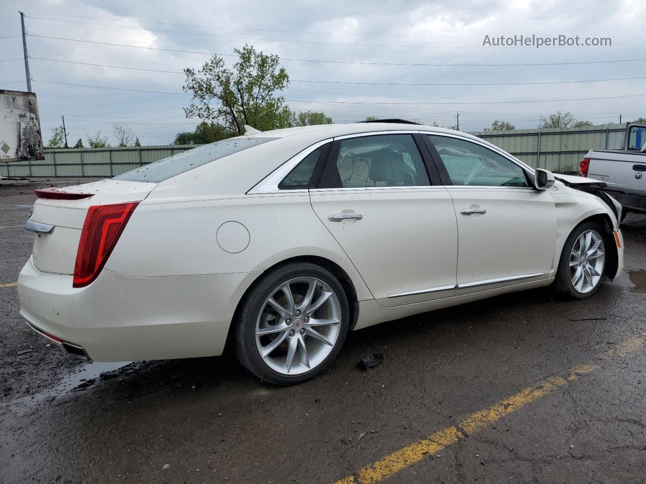 2013 Cadillac Xts Premium Collection White vin: 2G61T5S33D9147458