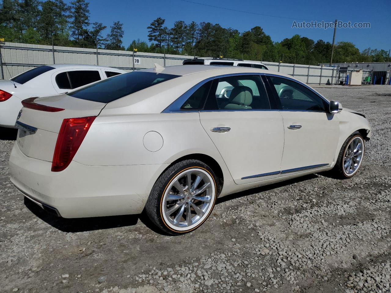 2013 Cadillac Xts Premium Collection White vin: 2G61T5S35D9102862