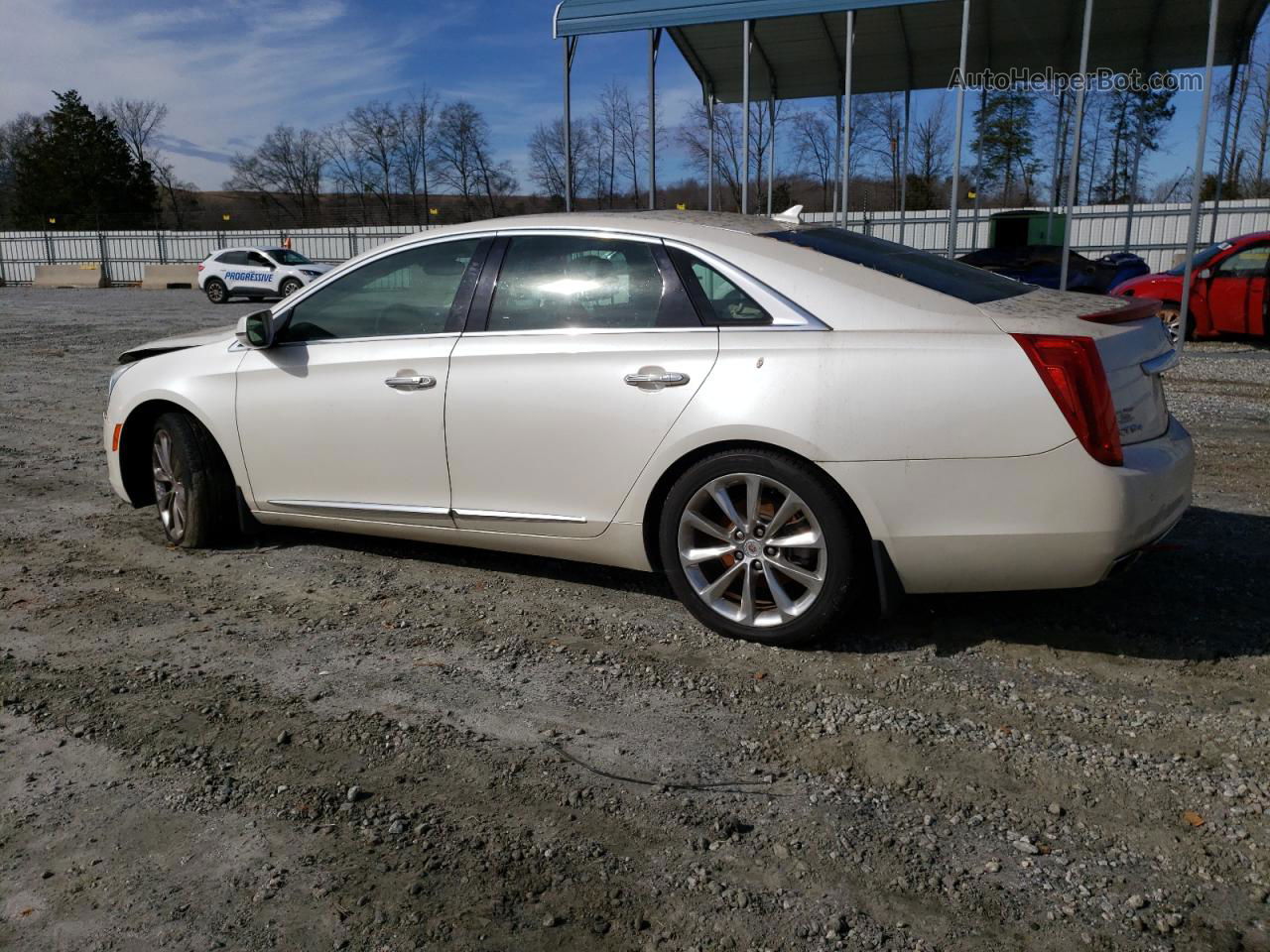 2013 Cadillac Xts Premium Collection White vin: 2G61T5S38D9239424