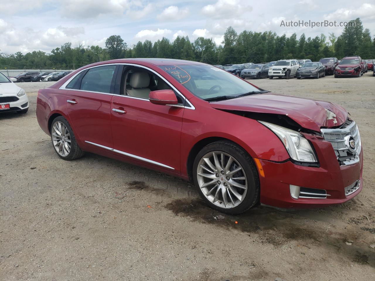 2013 Cadillac Xts Platinum Burgundy vin: 2G61U5S39D9124330