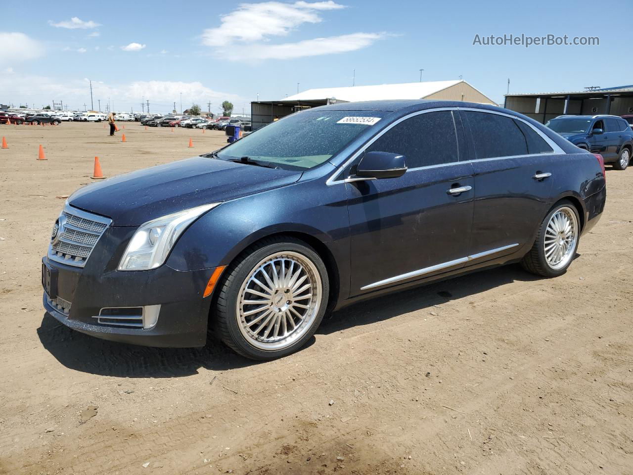 2013 Cadillac Xts Platinum Blue vin: 2G61V5S30D9135018