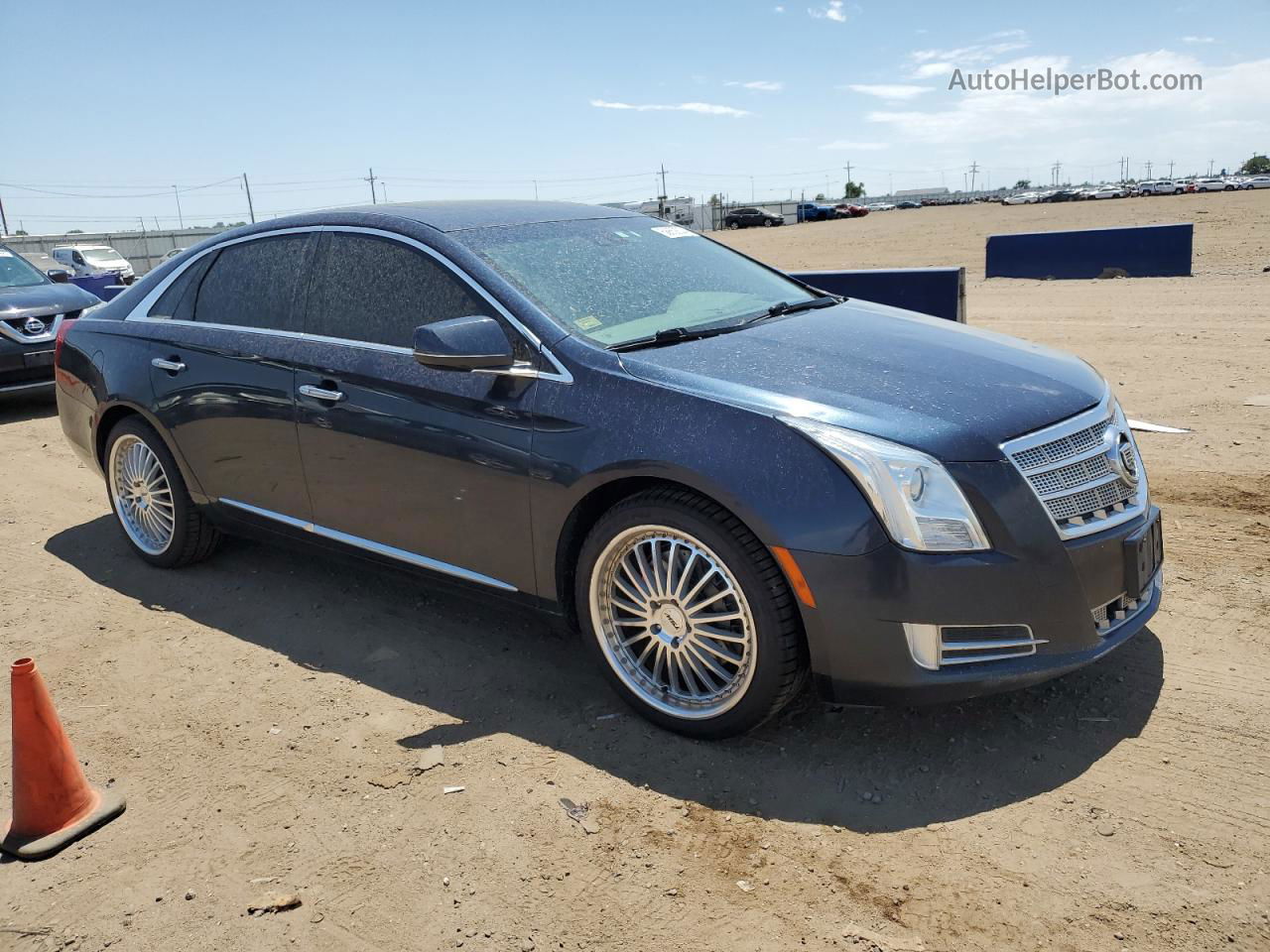 2013 Cadillac Xts Platinum Blue vin: 2G61V5S30D9135018