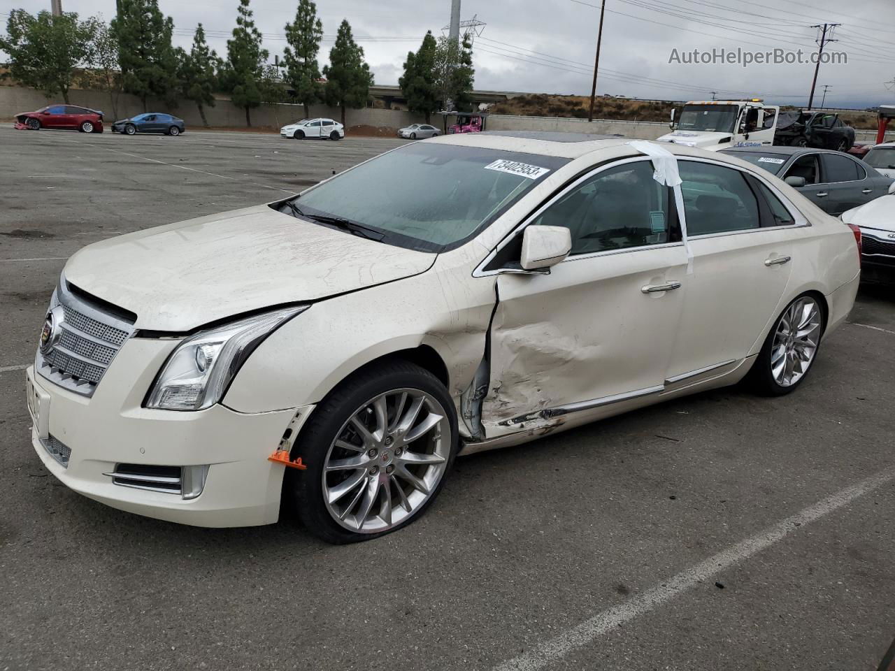 2013 Cadillac Xts Platinum Белый vin: 2G61V5S30D9138145