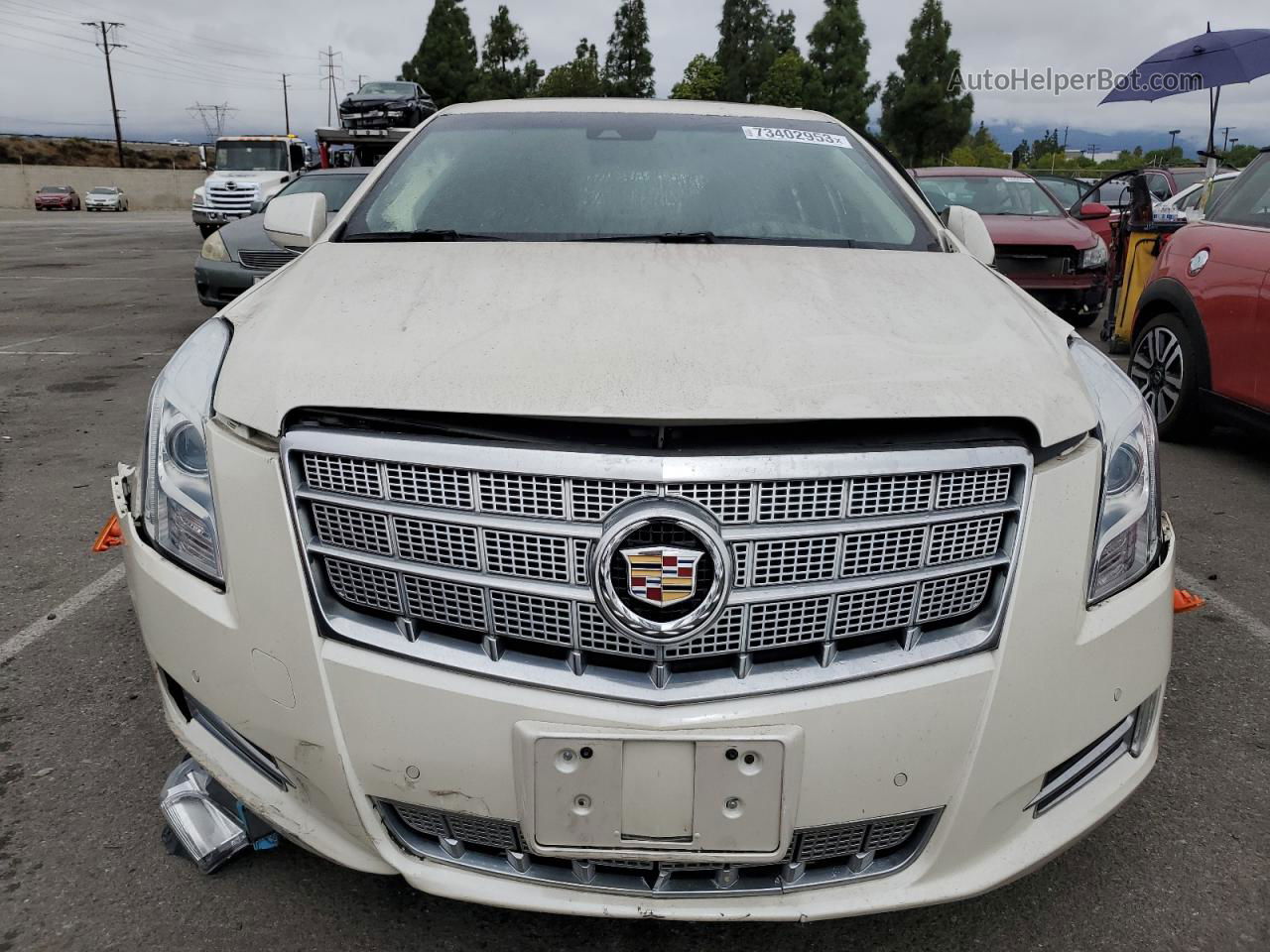 2013 Cadillac Xts Platinum White vin: 2G61V5S30D9138145