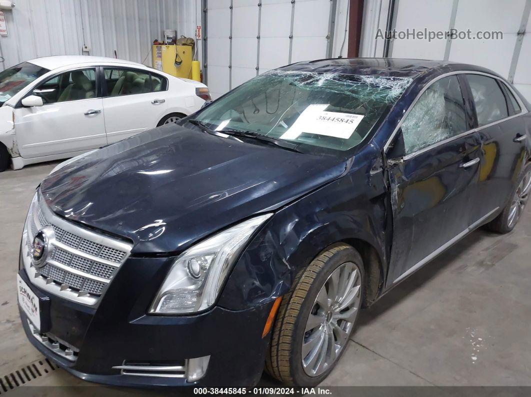 2013 Cadillac Xts Platinum Dark Blue vin: 2G61V5S3XD9158225