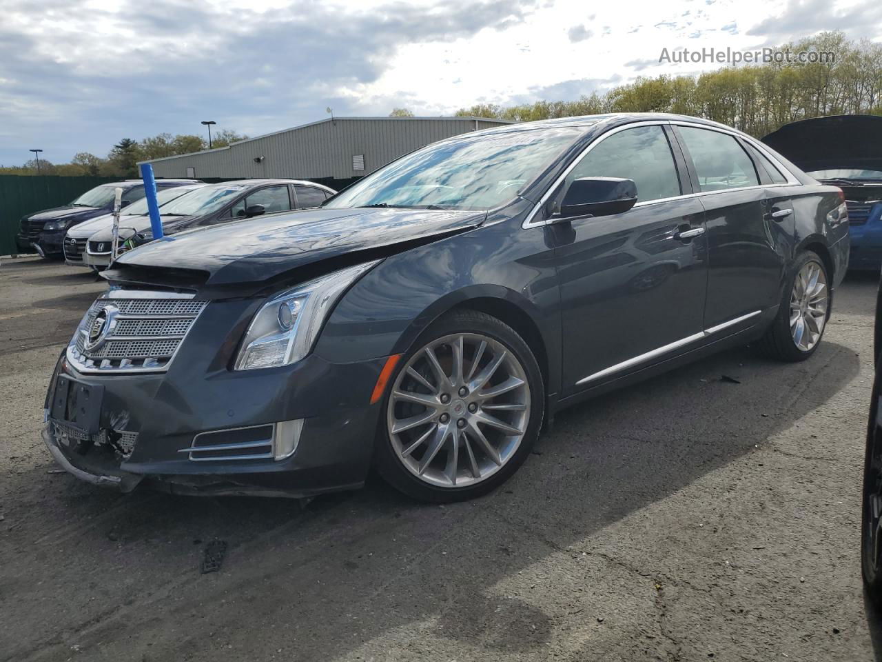 2013 Cadillac Xts Platinum Gray vin: 2G61V5S3XD9186056