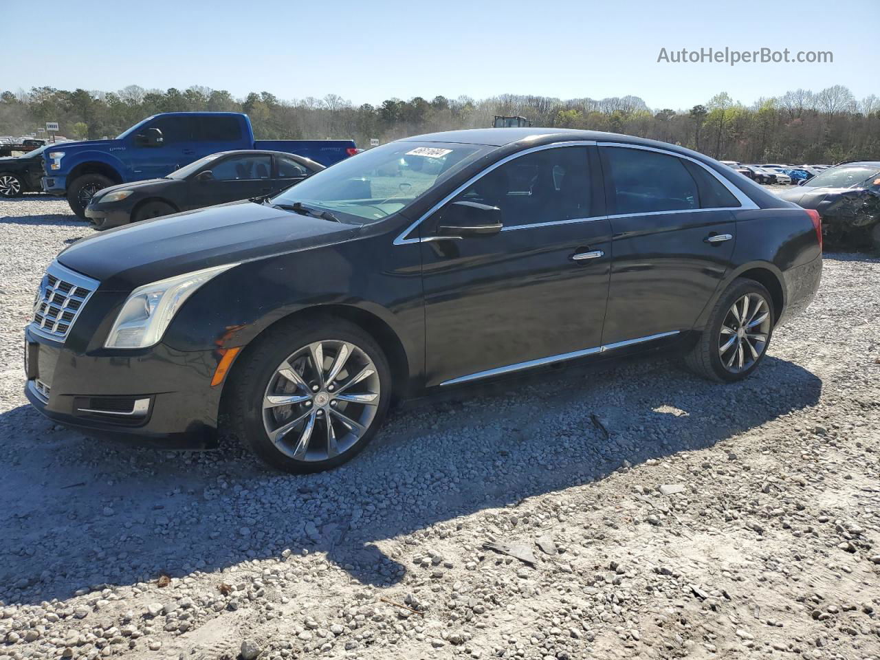 2013 Cadillac Xts Black vin: 2G61W5S36D9105714