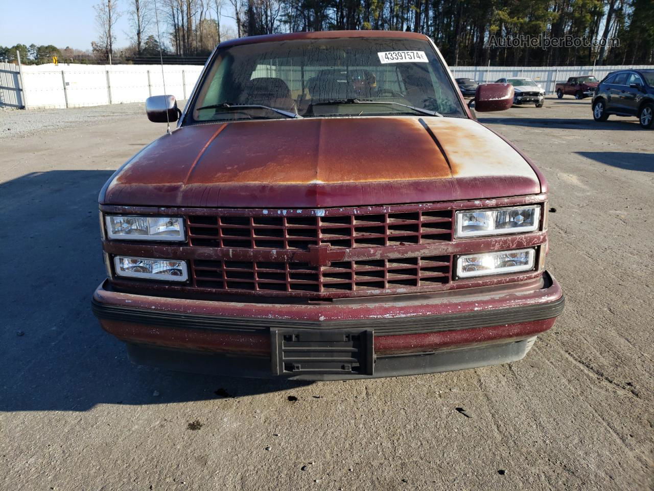 1993 Chevrolet Gmt-400 C1500 Burgundy vin: 2GBEC19K2P1225322