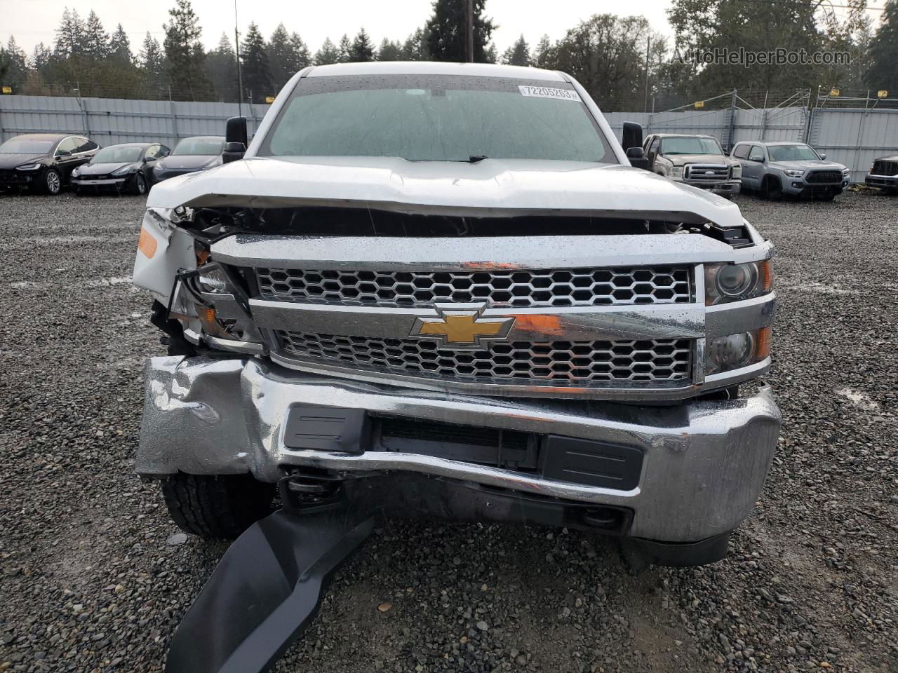 2019 Chevrolet Silverado K2500 Heavy Duty White vin: 2GC2KREG2K1114246