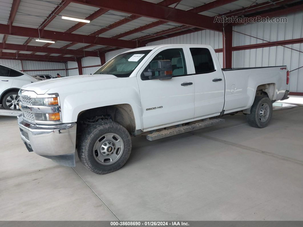 2019 Chevrolet Silverado 2500hd Wt White vin: 2GC2KREG8K1179828