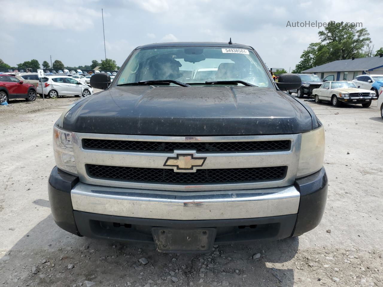 2008 Chevrolet Silverado C1500 Black vin: 2GCEC13C081210607