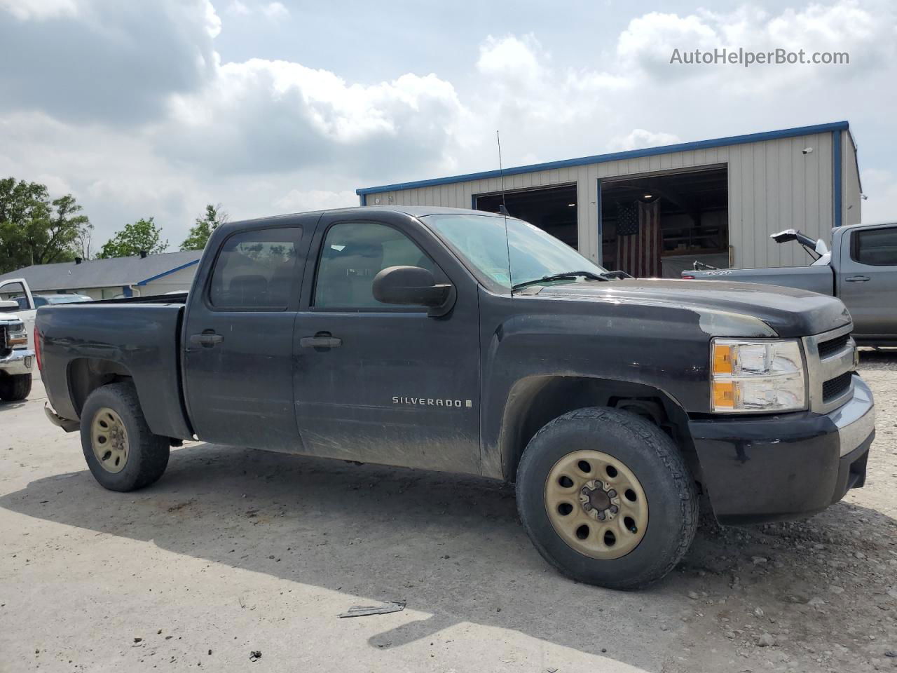 2008 Chevrolet Silverado C1500 Black vin: 2GCEC13C081210607