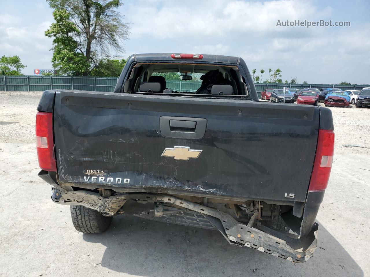 2008 Chevrolet Silverado C1500 Black vin: 2GCEC13C081210607