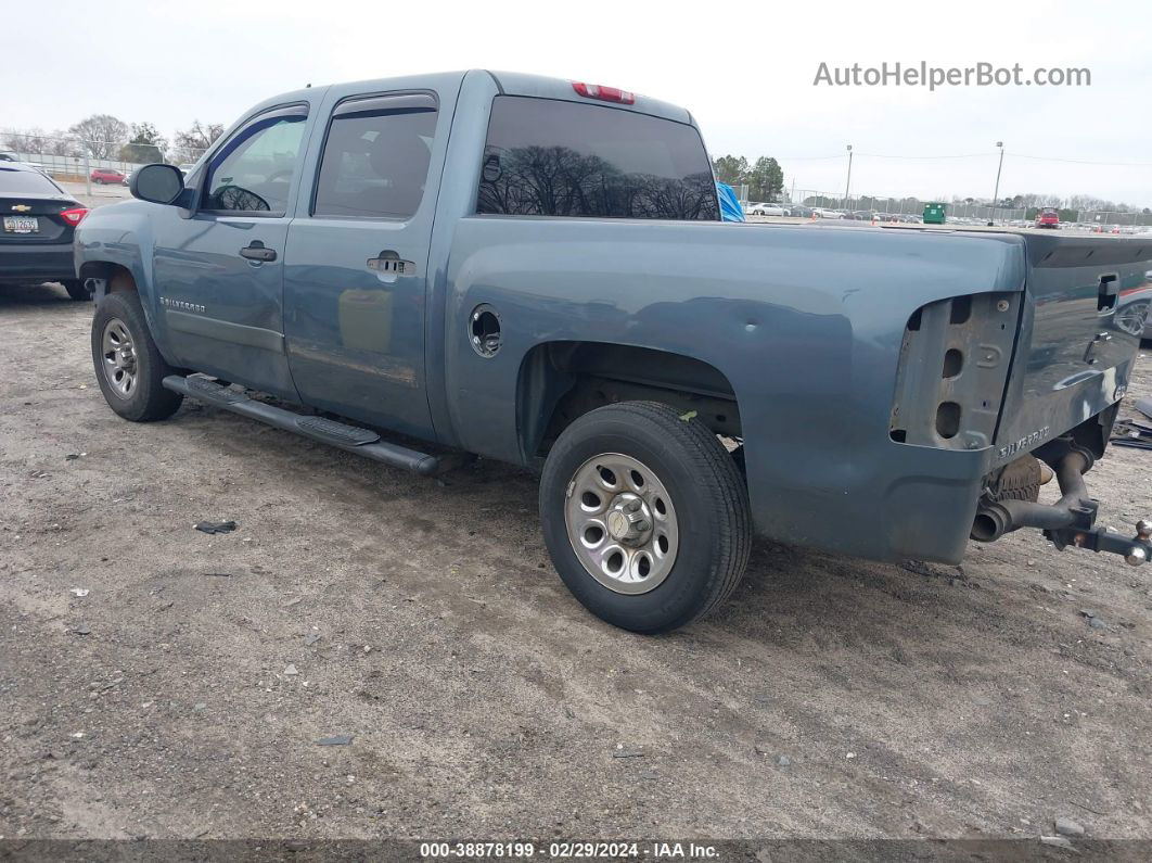 2008 Chevrolet Silverado 1500 Ls Blue vin: 2GCEC13C181115652