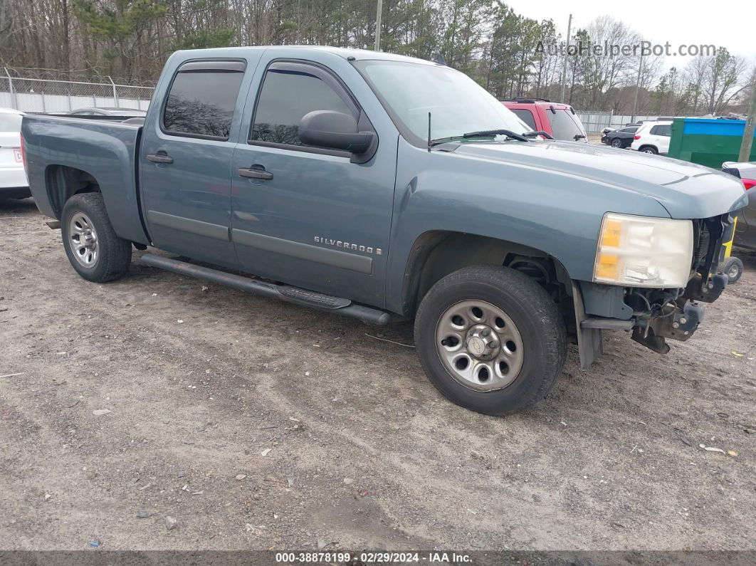 2008 Chevrolet Silverado 1500 Ls Blue vin: 2GCEC13C181115652