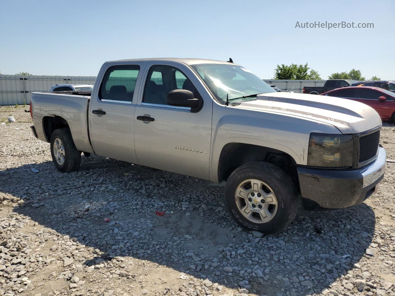 2008 Chevrolet Silverado C1500 Silver vin: 2GCEC13C981169913