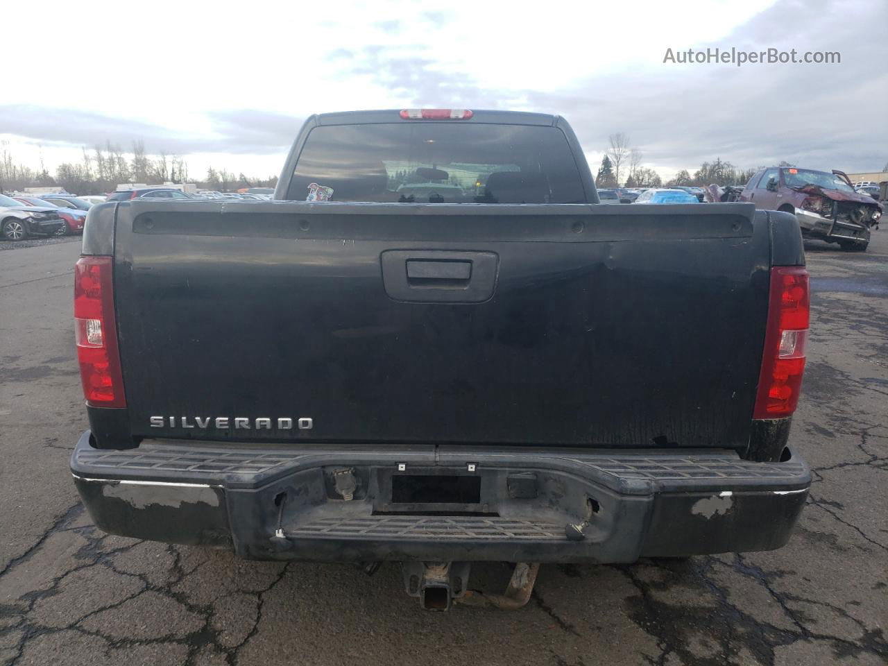 2008 Chevrolet Silverado C1500 Black vin: 2GCEC19C181122415