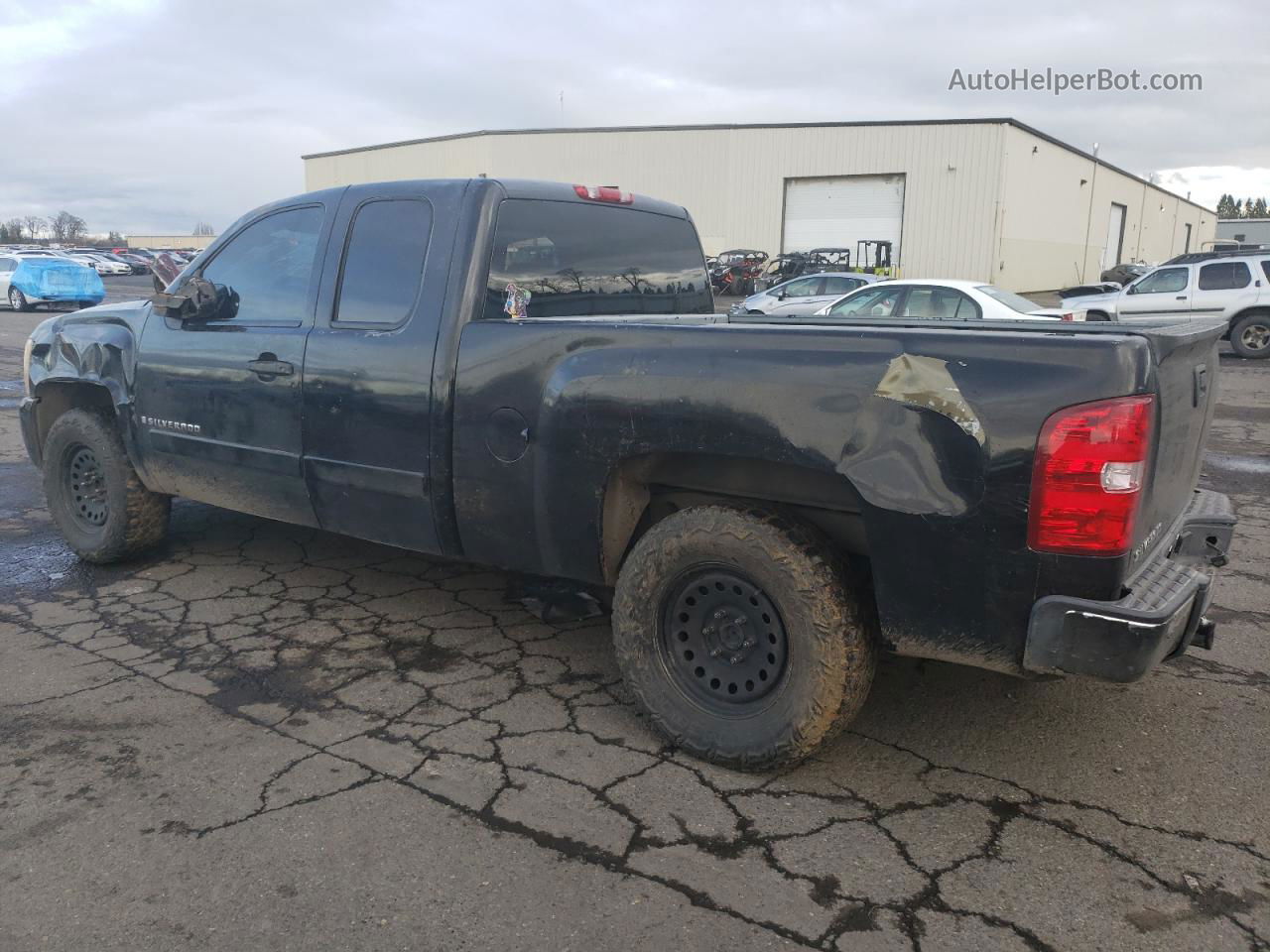 2008 Chevrolet Silverado C1500 Black vin: 2GCEC19C181122415