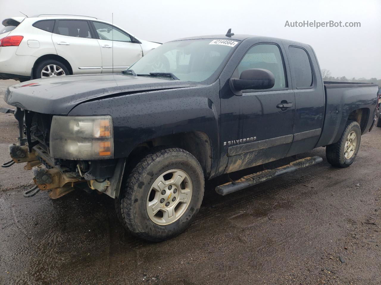 2008 Chevrolet Silverado C1500 Black vin: 2GCEC19C581308121