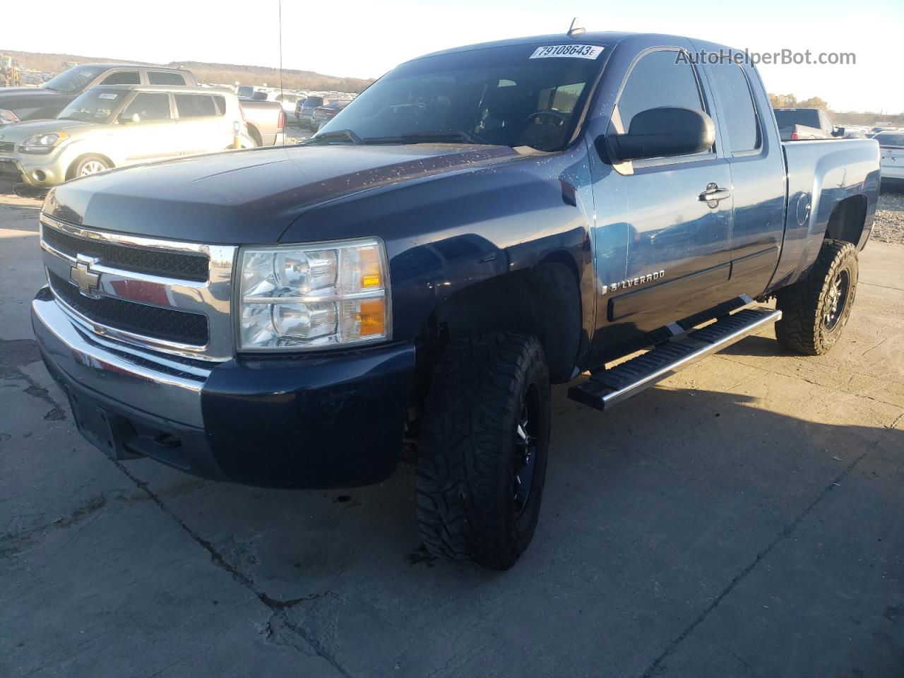 2008 Chevrolet Silverado C1500 Blue vin: 2GCEC19C781106090