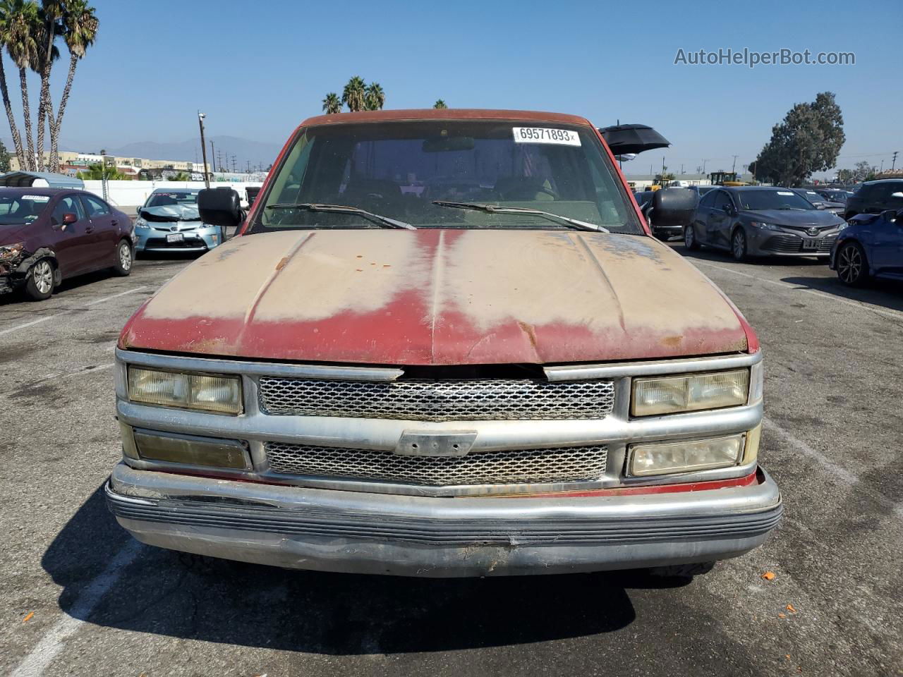 1993 Chevrolet Gmt-400 C1500 Red vin: 2GCEC19H8P1235093