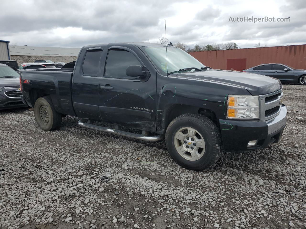 2008 Chevrolet Silverado C1500 Black vin: 2GCEC19J181240611