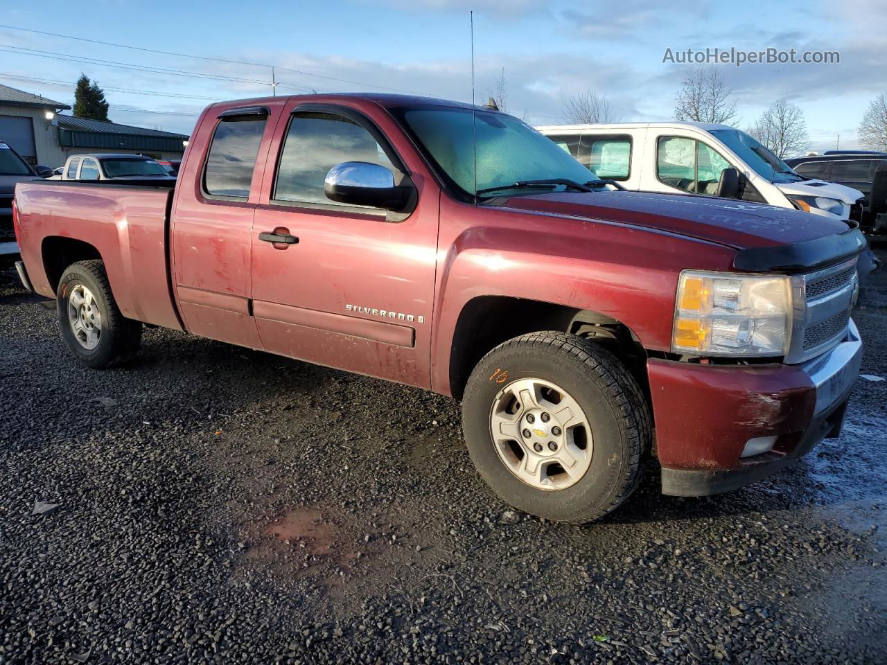 2008 Chevrolet Silverado C1500 Burgundy vin: 2GCEC19J881228892