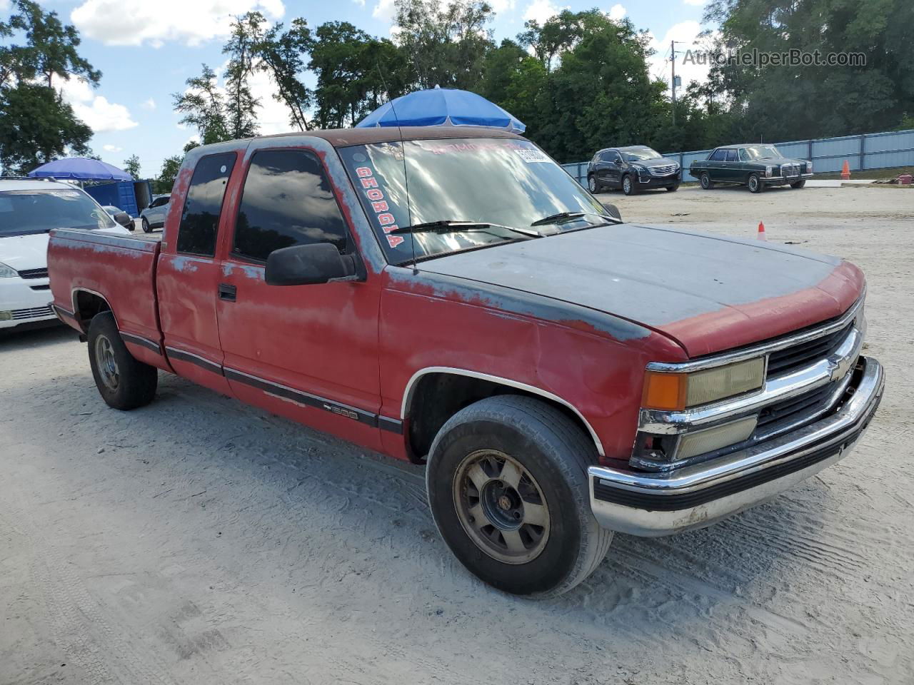 1993 Chevrolet Gmt-400 C1500 Red vin: 2GCEC19K1P1183950