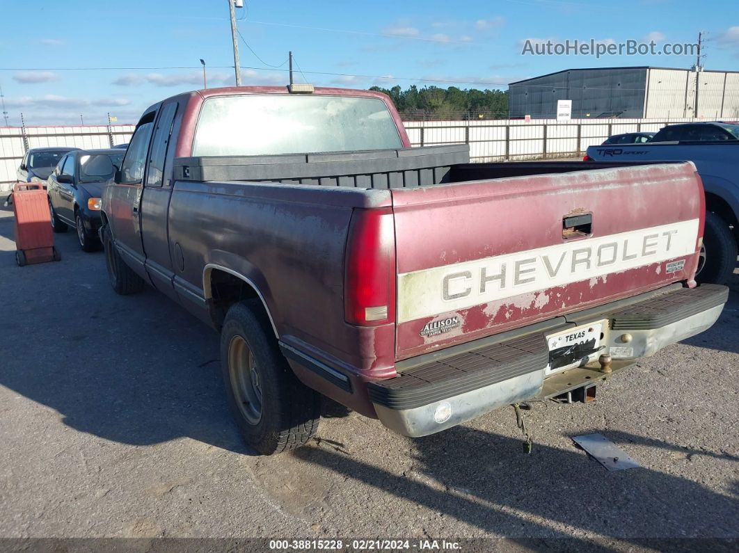 1993 Chevrolet Gmt-400 C1500 Red vin: 2GCEC19K4P1263064