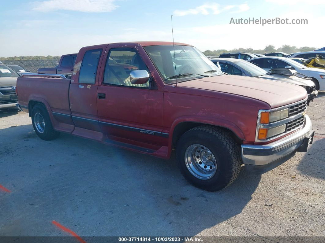 1993 Chevrolet Gmt-400 C1500 Red vin: 2GCEC19K9P1258488