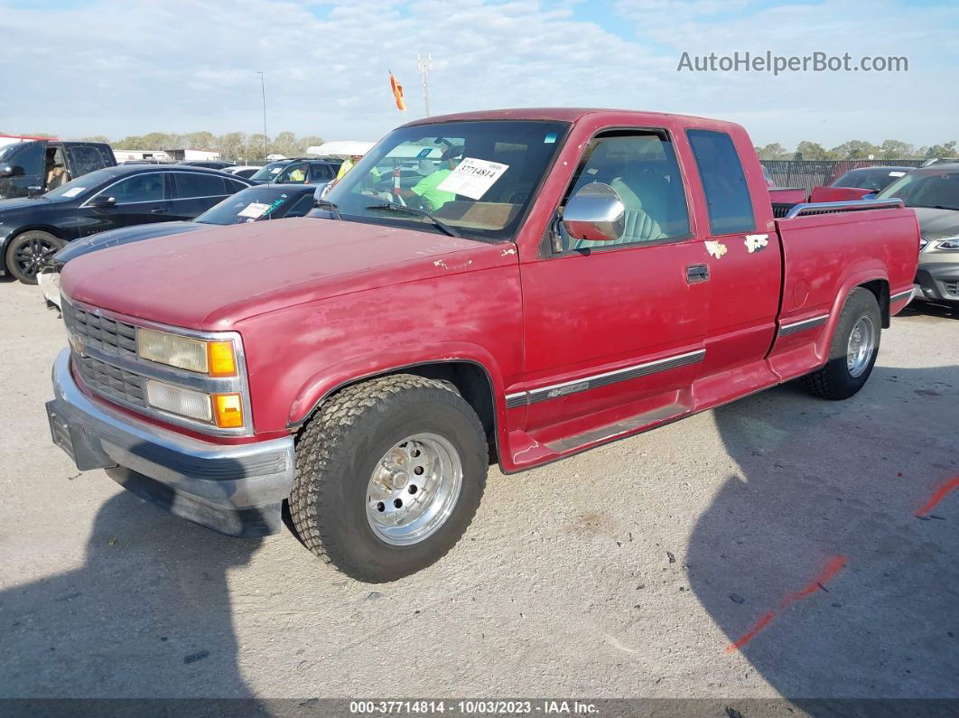 1993 Chevrolet Gmt-400 C1500 Red vin: 2GCEC19K9P1258488