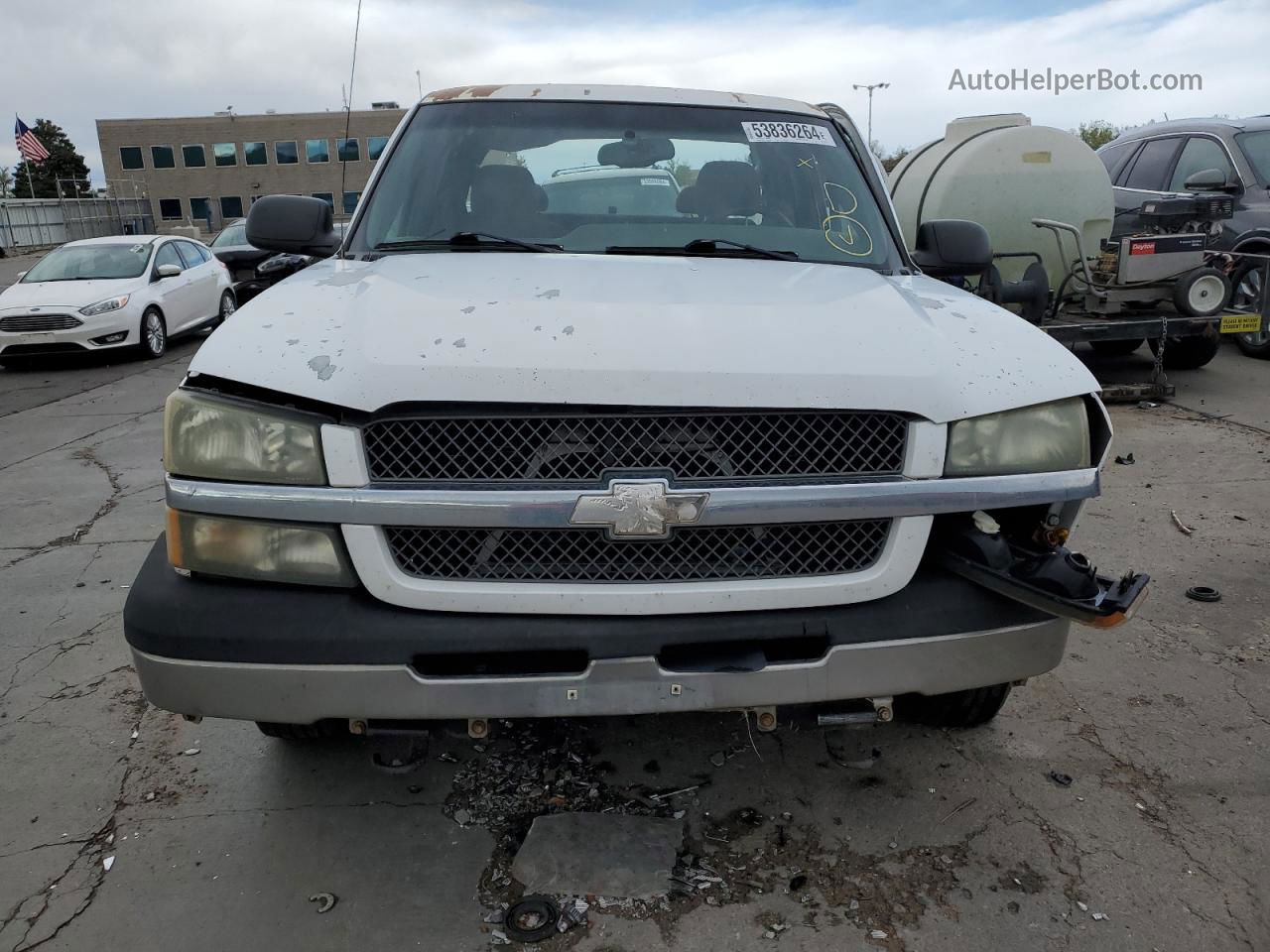 2003 Chevrolet Silverado C1500 White vin: 2GCEC19T031367599