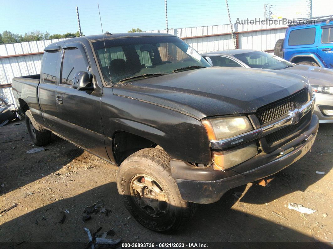 2003 Chevrolet Silverado 1500 Ls Black vin: 2GCEC19T031401623