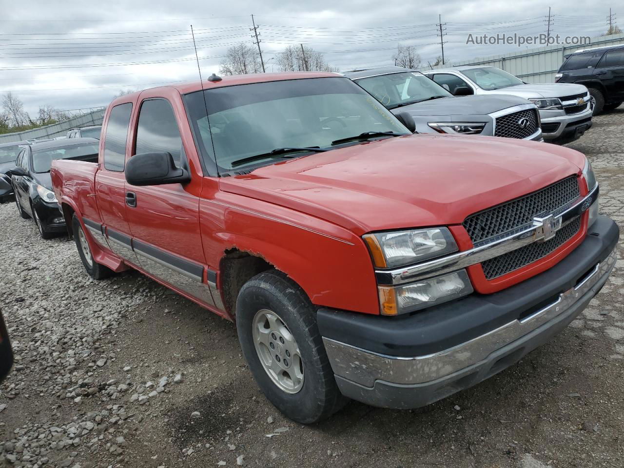 2003 Chevrolet Silverado C1500 Red vin: 2GCEC19T431250849