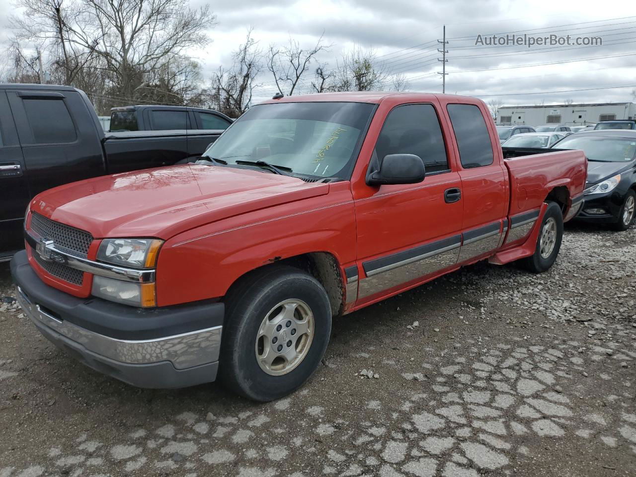 2003 Chevrolet Silverado C1500 Red vin: 2GCEC19T431250849