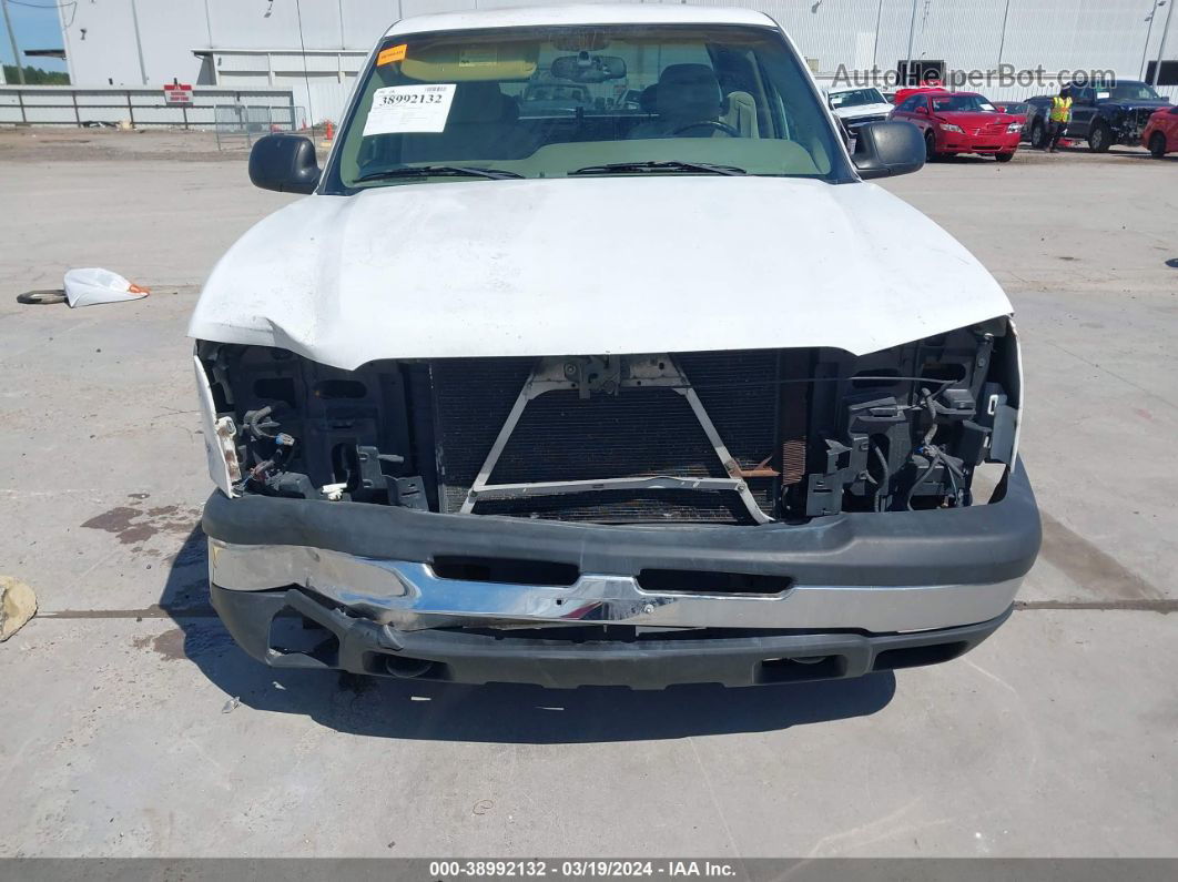 2003 Chevrolet Silverado 1500 Ls White vin: 2GCEC19T431374250