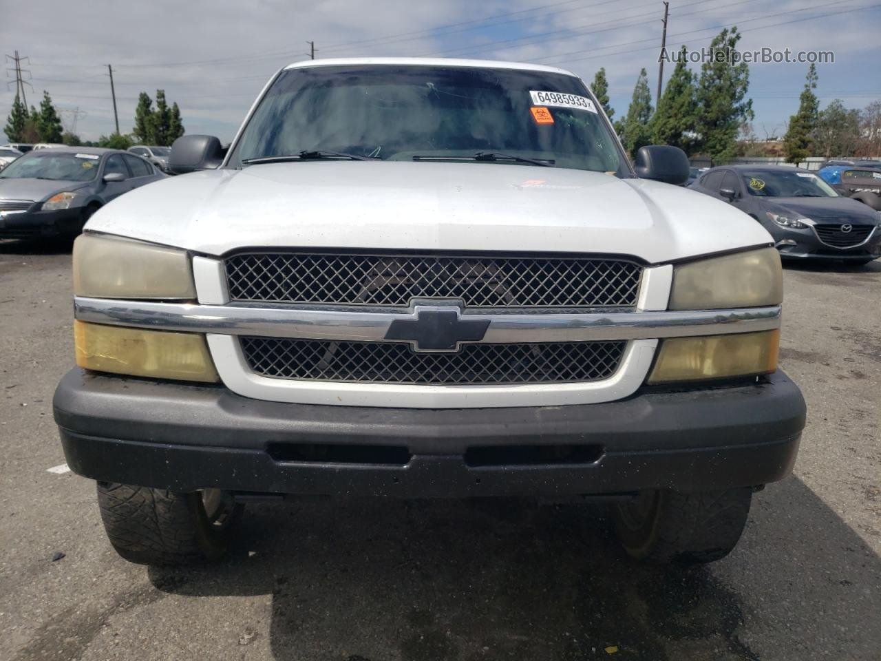 2003 Chevrolet Silverado C1500 White vin: 2GCEC19T631306466