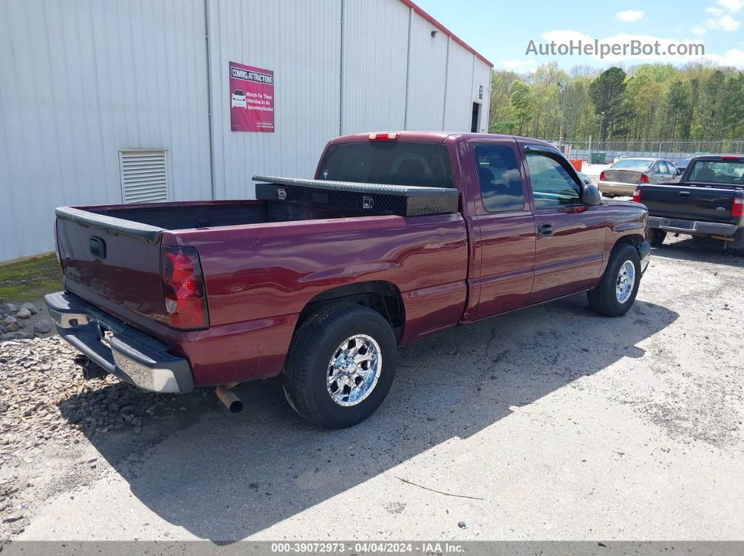 2003 Chevrolet Silverado 1500 Ls Burgundy vin: 2GCEC19T631310405