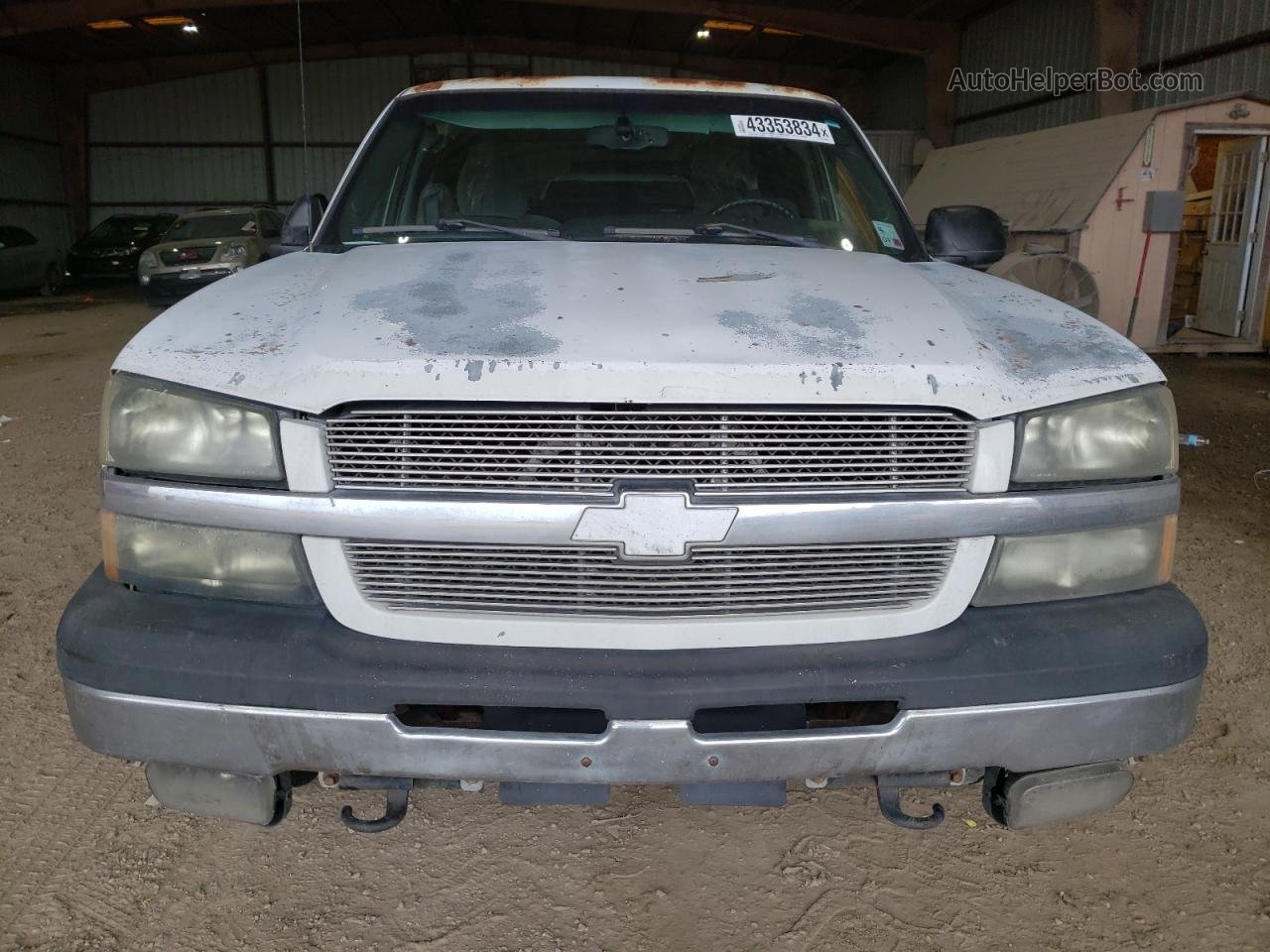 2003 Chevrolet Silverado C1500 White vin: 2GCEC19T631396606