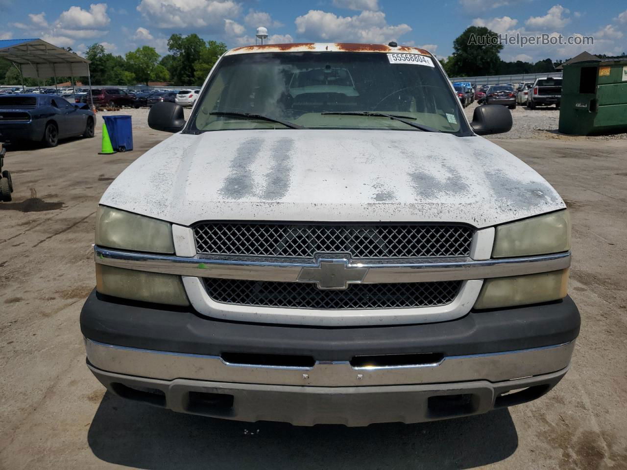 2003 Chevrolet Silverado C1500 White vin: 2GCEC19T731339802