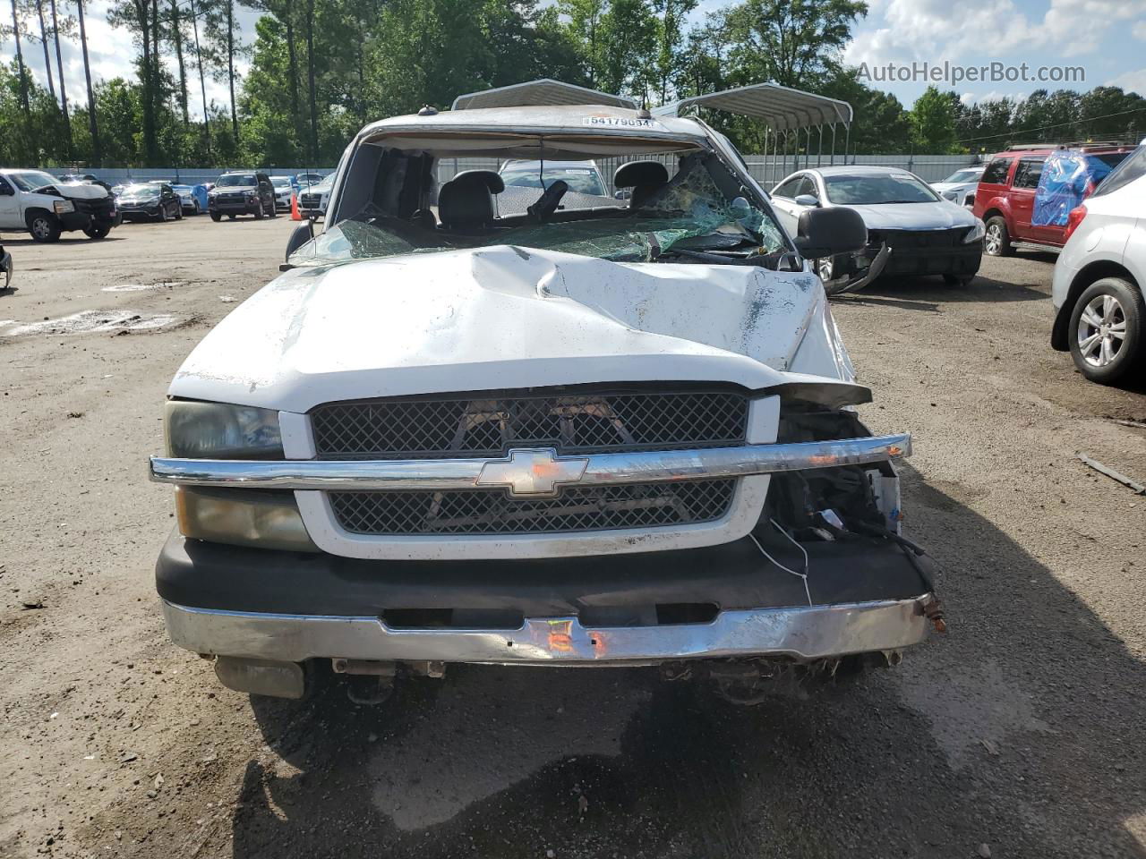 2003 Chevrolet Silverado C1500 White vin: 2GCEC19T831291243