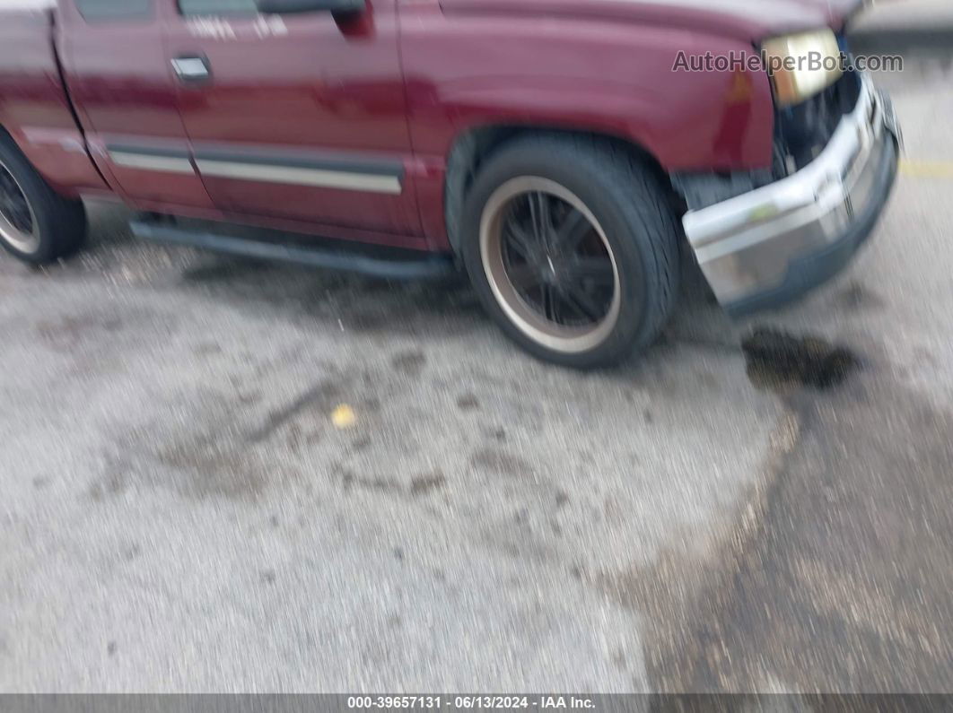 2003 Chevrolet Silverado 1500 Ls Maroon vin: 2GCEC19V031394206