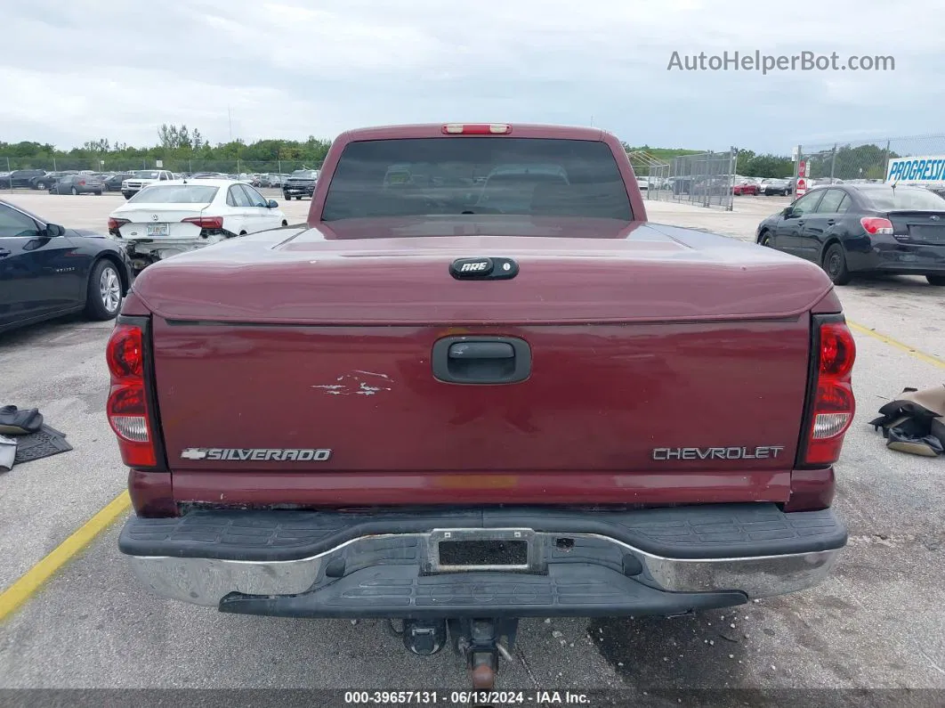 2003 Chevrolet Silverado 1500 Ls Maroon vin: 2GCEC19V031394206