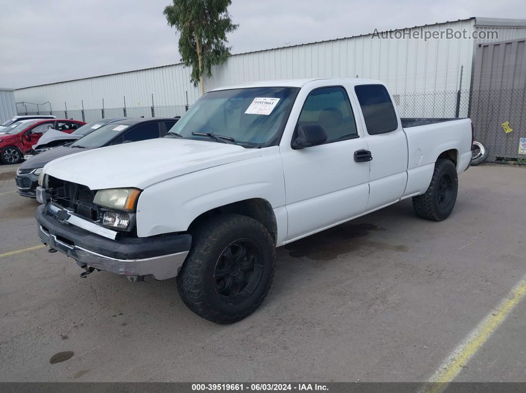 2003 Chevrolet Silverado 1500 Ls White vin: 2GCEC19V231169673