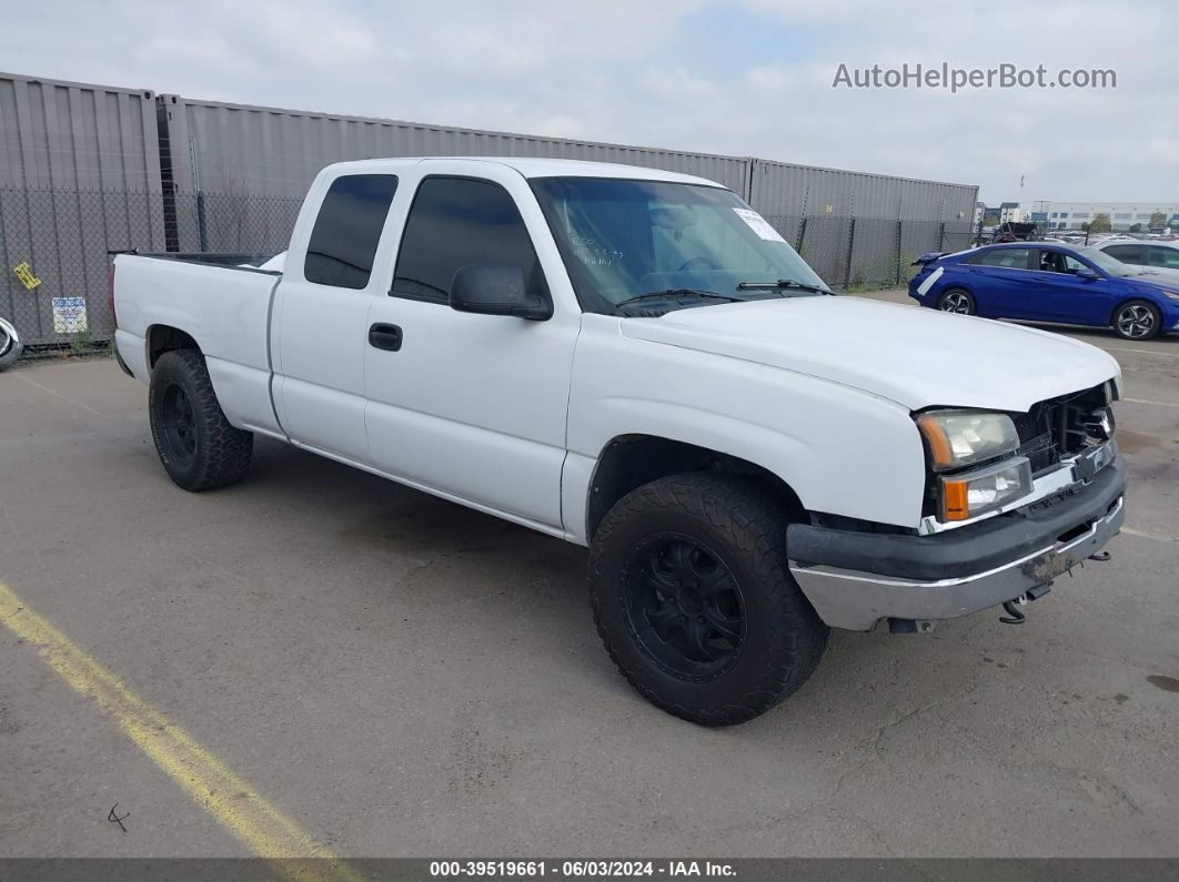 2003 Chevrolet Silverado 1500 Ls White vin: 2GCEC19V231169673