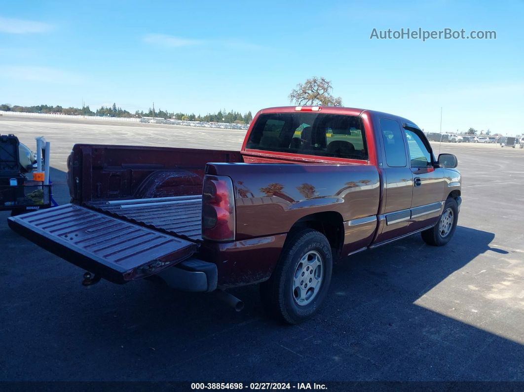 2003 Chevrolet Silverado 1500 Ls Бордовый vin: 2GCEC19V231321659