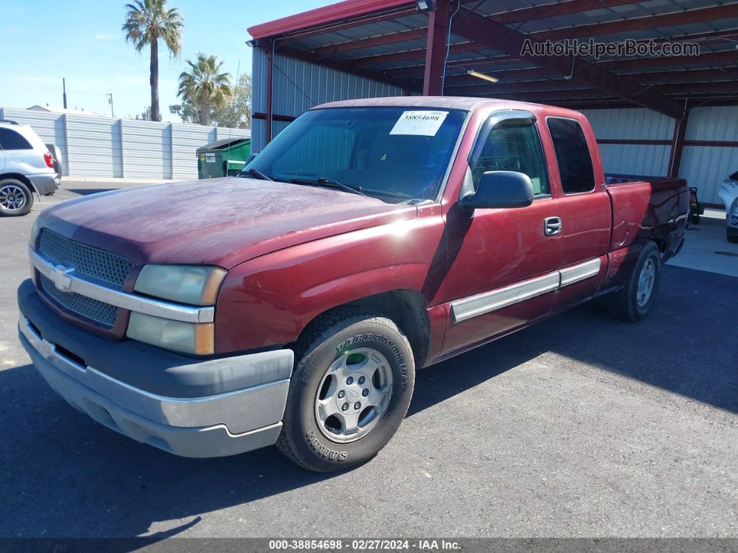 2003 Chevrolet Silverado 1500 Ls Burgundy vin: 2GCEC19V231321659