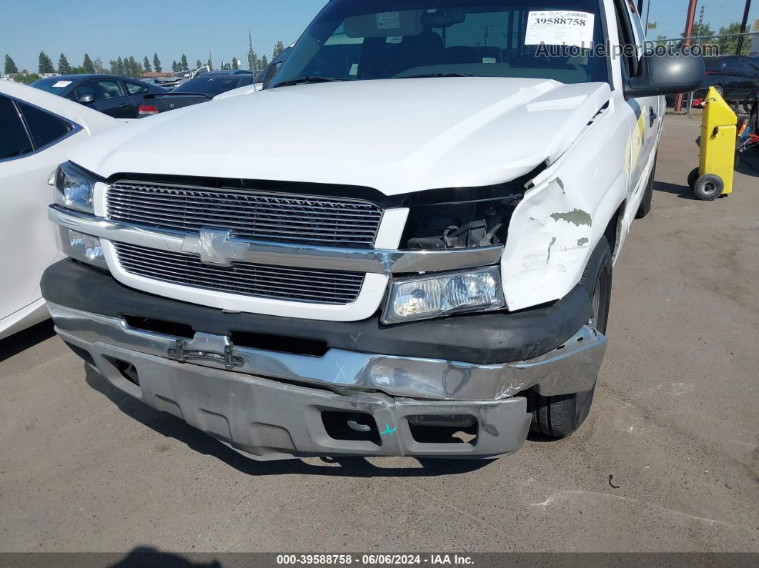 2003 Chevrolet Silverado 1500 Ls White vin: 2GCEC19V331159735