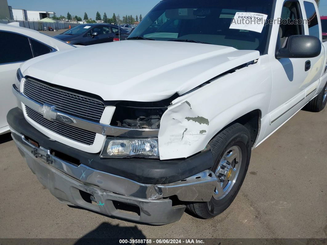 2003 Chevrolet Silverado 1500 Ls White vin: 2GCEC19V331159735