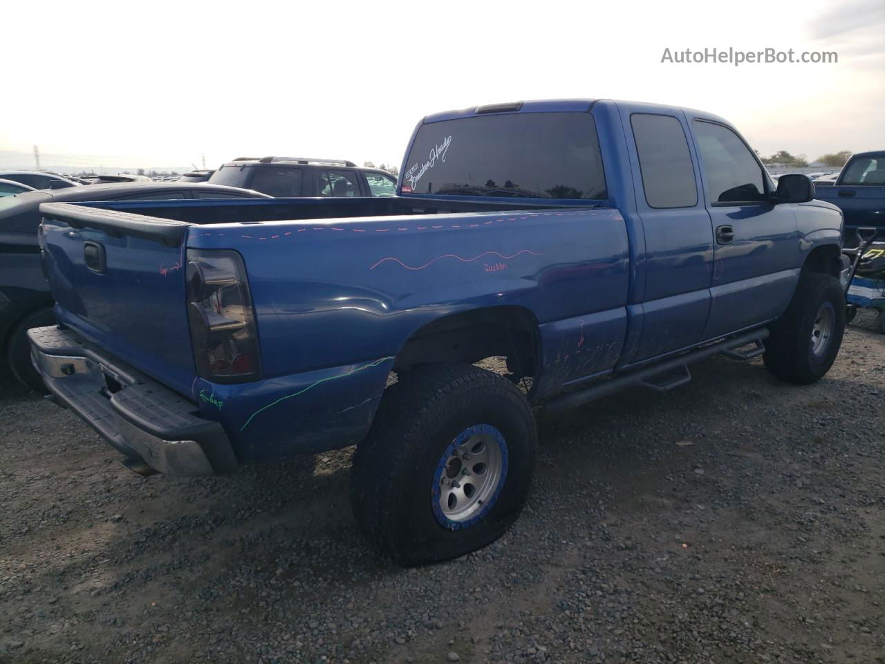 2003 Chevrolet Silverado C1500 Blue vin: 2GCEC19V331377383